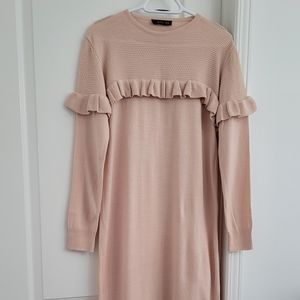 Sweater Dress Maxi w/ Ruffles